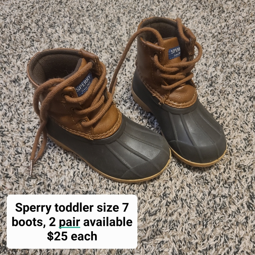 Sperry Toddler waterproof boots